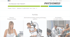 Desktop Screenshot of physiomed.de